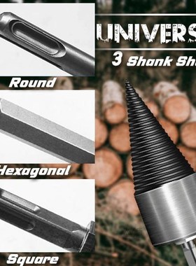 Hexagonal Shank Firewood Drill Splitt Machine Wood Cone Ream