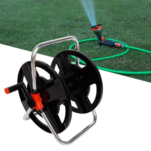 44.5x35cm Home Garden Hose Reel Holder Rack Pipe Storage Car