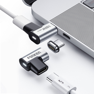 For Macbook 100W 24-Pin Magnetic Type C Adapter USB C 3.1 Fa