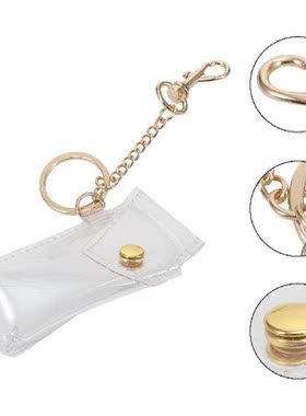Holder Keychain Lipstick Chapstick Keyring Coverkey Hanging