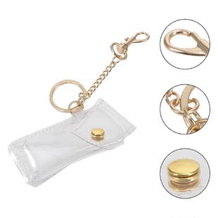 Holder Keychain Lipstick Chapstick Keyring Coverkey Hanging