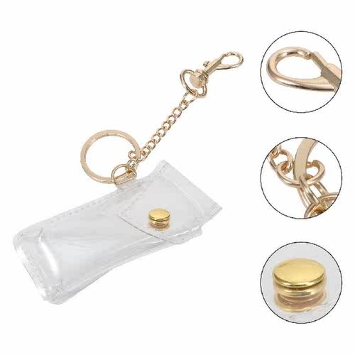 Holder Keychain Lipstick Chapstick Keyring Coverkey Hanging