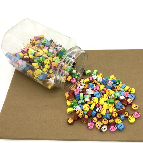 400pcs kawaii eraser lot cute mini animals heart erasers ru