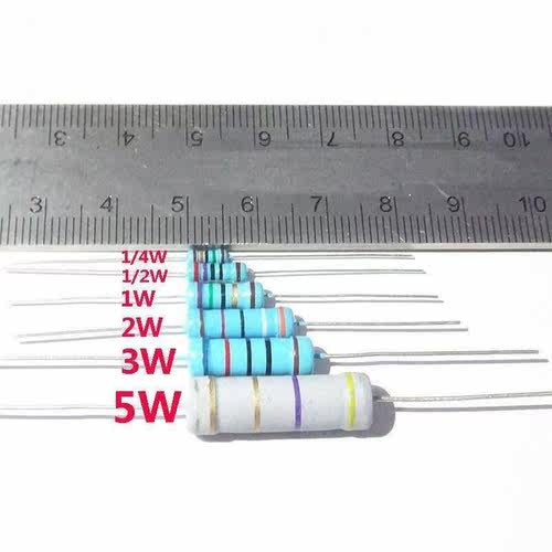 1/2W 1W 2W 3W Metal Film Resistor Assorted Set 30 Value (0.1