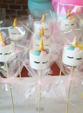 100pcs Transprant Plastic Bags Clear Candy Bag