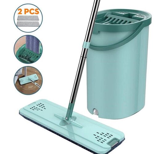 Mop Microfiber Squeeze Mops Wet Floor Mop with Bucket Cloth
