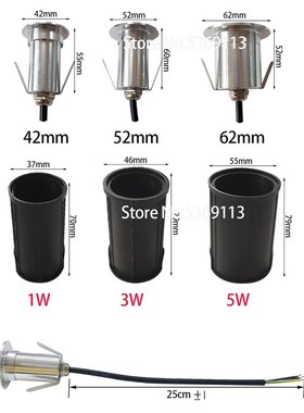 LED Underground light 1W 3W 5W Ground Garden Path Floor Lamp