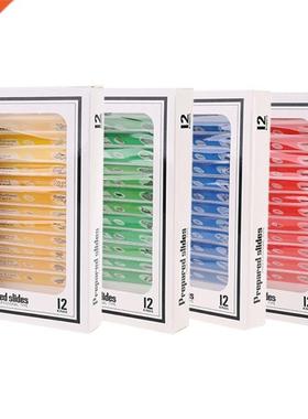 48pcs/set Kids Plastic Prepared Microscope Slides Biological