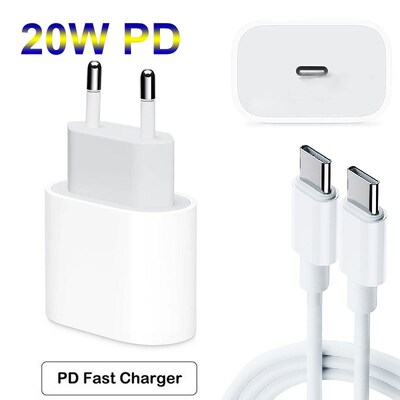 20W PD  charger For iphone 12 Pro Max USB C C2L Adapter