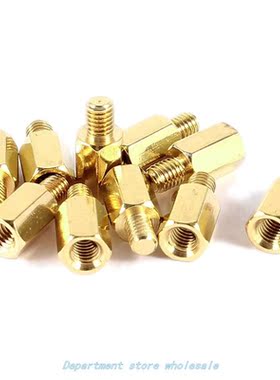10Pcs Hexagonal spacer M3 PC PCB Motherboard Brass Standoff