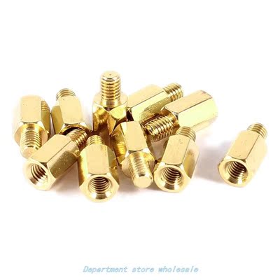 10Pcs Hexagonal spacer M3 PC PCB Motherboard Brass Standoff