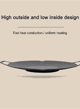 Mounthiker Cast Iron Grilling Wok Non-stick Griddle And