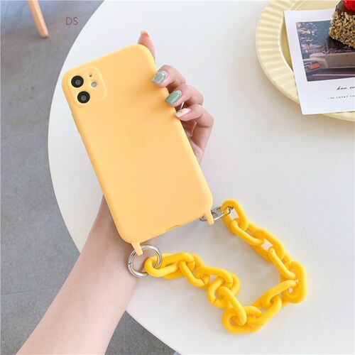 Wrist Strap Candy Chain Phone Cases For iPhone 11 12 Pro MA