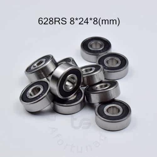 10pcs 628RS 8*24*8(mm) free shipping chrome steel rubber Se