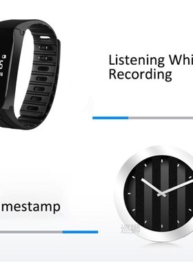 Digital Voice Recorder 32G 64G 128GB Wrist Watch 192kbps Aud