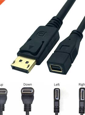 DisplayPort DP Male 90 Degree Right Angle to mini DP Female