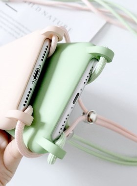 Lanyard Silicone Case For iPhone 11 Pro Max 12 Mini 12Pro 1