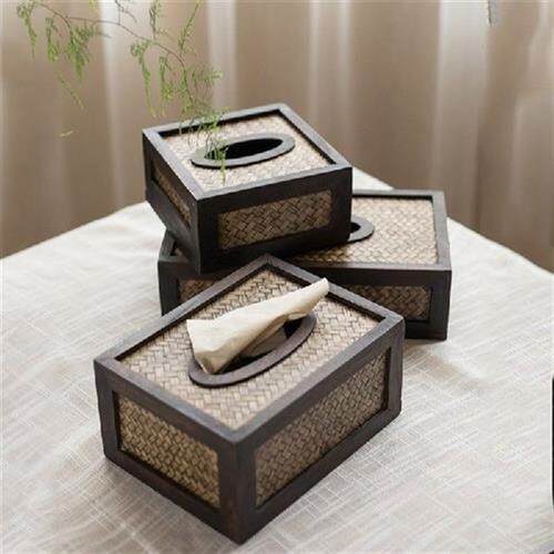 Creative Storage Paper Box Household Solid Wood Living Room