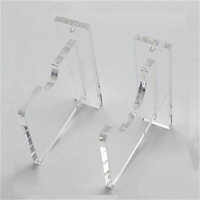 1 Pair Acrylic Baseball Bat Stand Toy Storage Wall Mount
