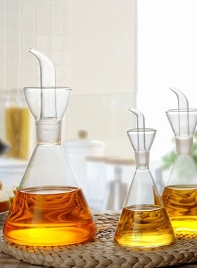 Glass olive oil bottle leak-proof dripping oil edible soy sa