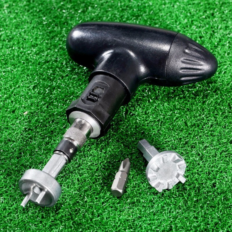 Golf Spike Ratchet Handle Wrench Tool Bits Golf Remover Ripp