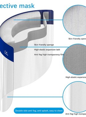 5/10/15pcs Safety Full Face Shield Anti-droplet Protective F