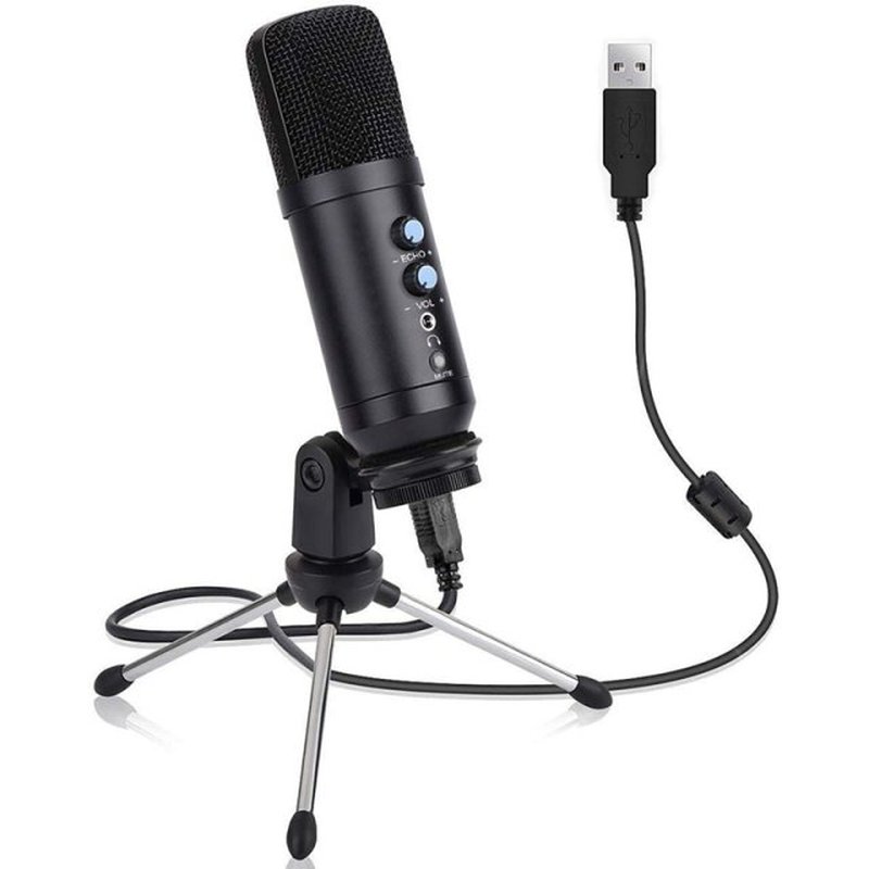 Condenser Microphone Computer USB Microphone Stand Set for G