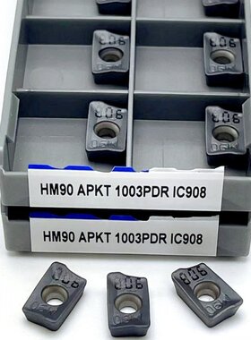 10PCS HM90 APKT 1003PDR IC908 External Turning Tools Carbide