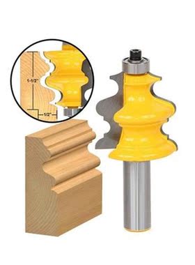 5PCS 1/2 Shank DIY Bookshelf Molding & Edge Banding Wood