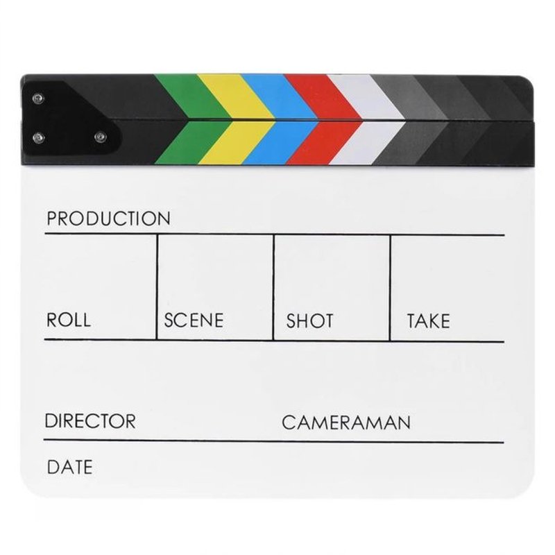 Hot Sale Film Clapper Board Multi-function Colorful Director