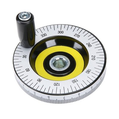 1Pc 80mm Bakelite Lathe Solid Hand Wheel Scale Handwheel For