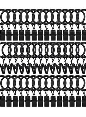 42 Pack Drapery Curtain Clip Rings,Drapes Rings 1 In