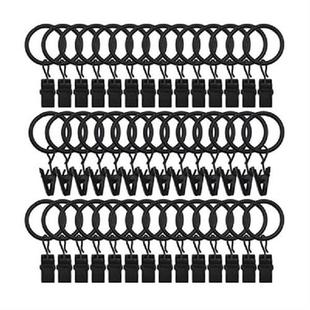 42 Pack Drapery Curtain Clip Rings,Drapes Rings 1 In