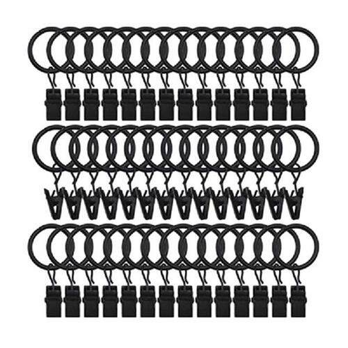 42 Pack Drapery Curtain Clip Rings,Drapes Rings 1 In