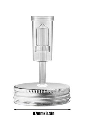 Wide Mouth Mason Jar Set wirh Fermentation Lid and Airlock H