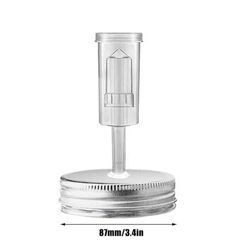 Wide Mouth Mason Jar Set wirh Fermentation Lid and Airlock H