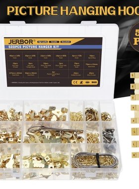 520pcs Picture Hangers Photo Frame Hook Picture Frame Wooden