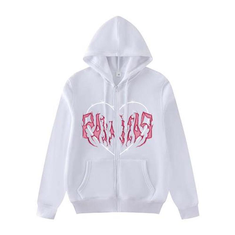 Zipper Lock Sweatshirts Clothing Women Hoodies Oversized Pri