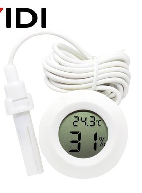 Mini LCD Digital Thermometer Hygrometer Gauge Tester Probe I
