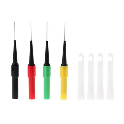 4Pcs 0.7mm Piercing Probe Kit Multimeter Test Probe Mini Wir