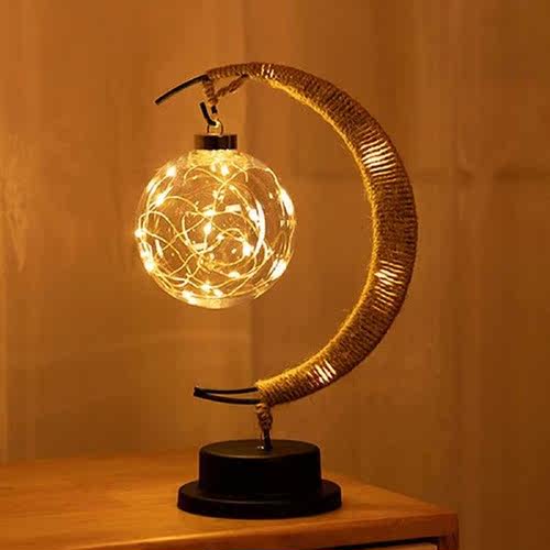 Table Lamp Vintage Retro LED Night Lamp wtih Stand Romantic