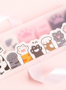 6 PCS Cute Pink Cartoon Cat Claw Correction Tape Set For Wri
