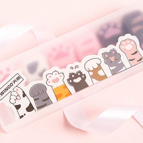 6 PCS Cute Pink Cartoon Cat Claw Correction Tape Set For Wri