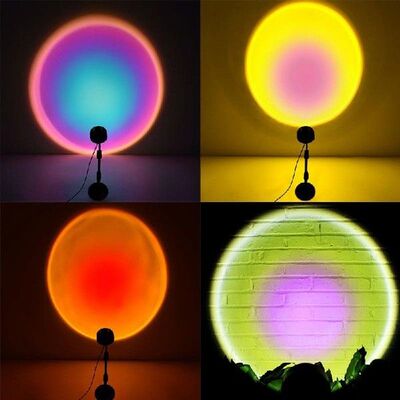 Sunset Light Rainbow Lamp USB Charge Led Night Projector