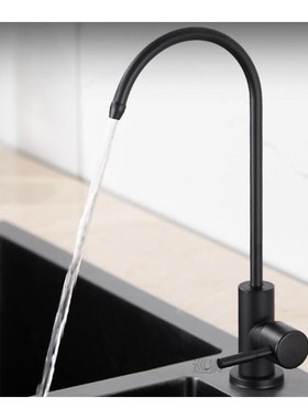 matte black Drinking Water Filter Tap 304 Stainless Steel RO