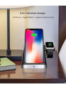 3 in1 Wireless Charger Stand  iPhone XsMax/Apple Watch/Airpo