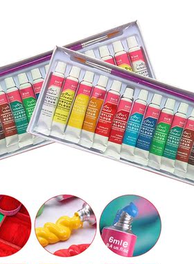 FangNymph 12 Colors Professional Acrylic Paint Set 6ML Acryl