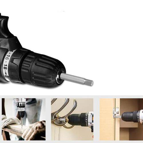 20pcs Hex Head Allen Wrench Drill Bit Set Metric SAE S2 Stee