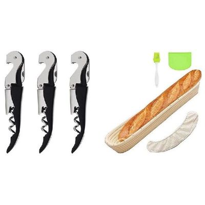 1Set Oval Bread Banneton Proofing Basket Baguette