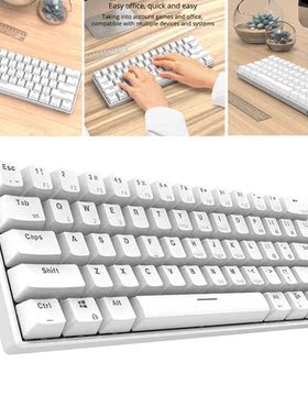 61 Keys Mini Bluetooth Mechanical Keyboard Dual Mode Wirele